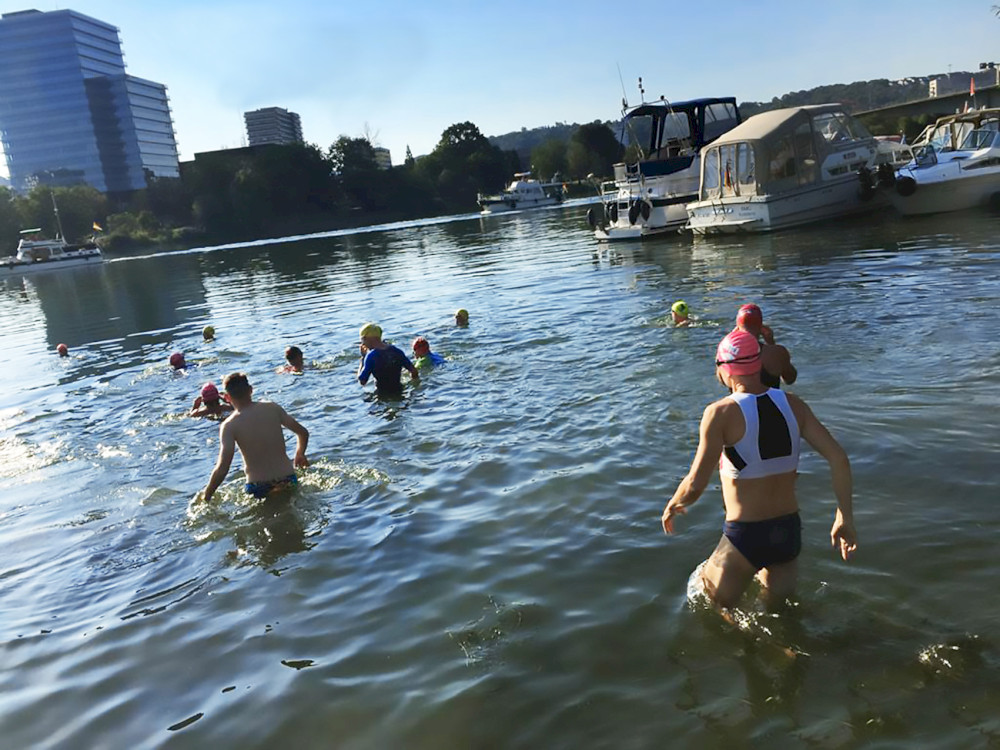 Spenden-Triathlon in Koblenz Metternich